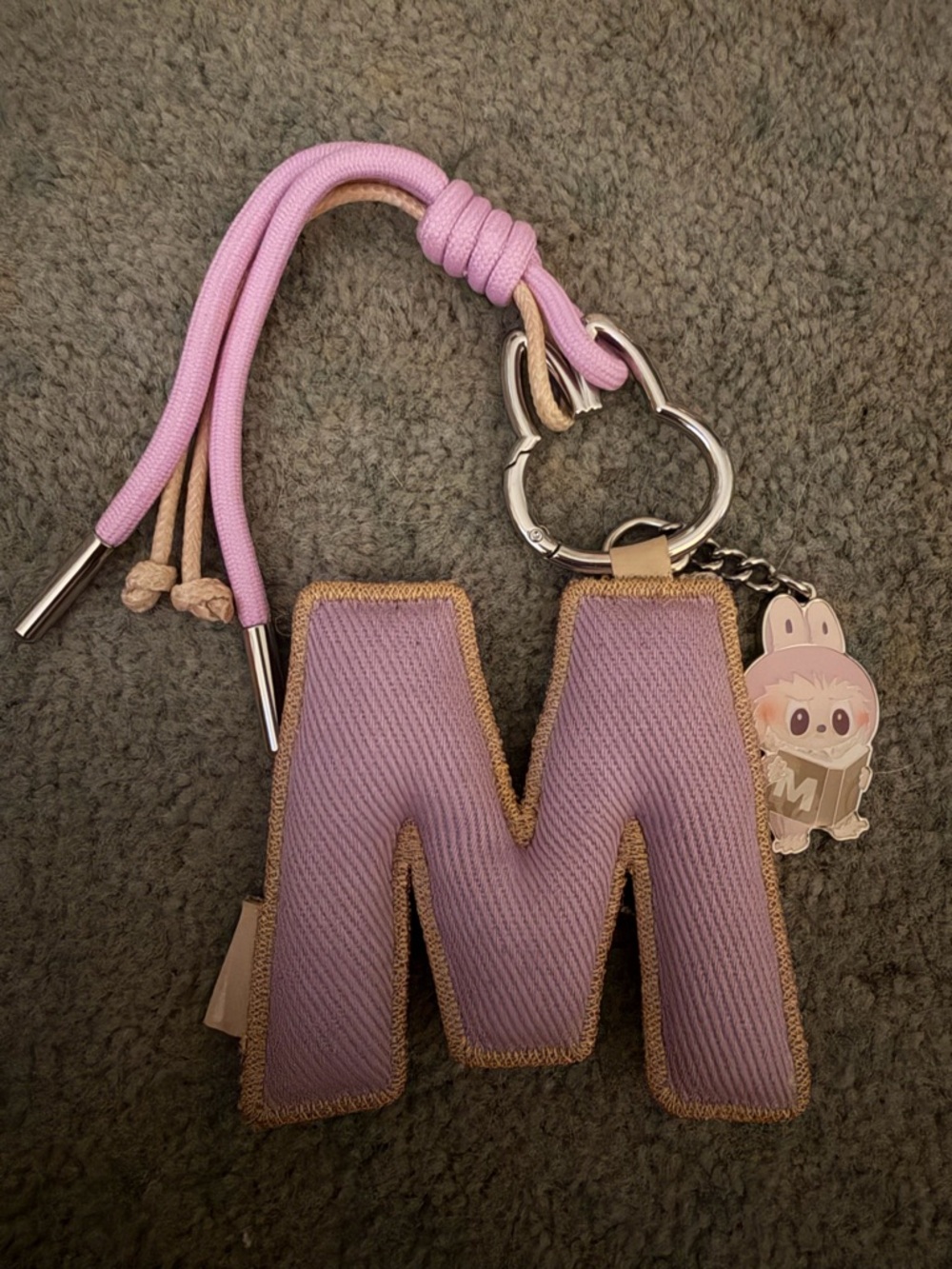 PopMart, Pin for Love Lavender 'M' Letter Keychain Charm